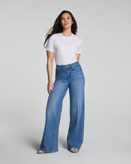 SPANXshape™ Authentic 360 Mid-Rise Wide Leg Jeans | Elysian