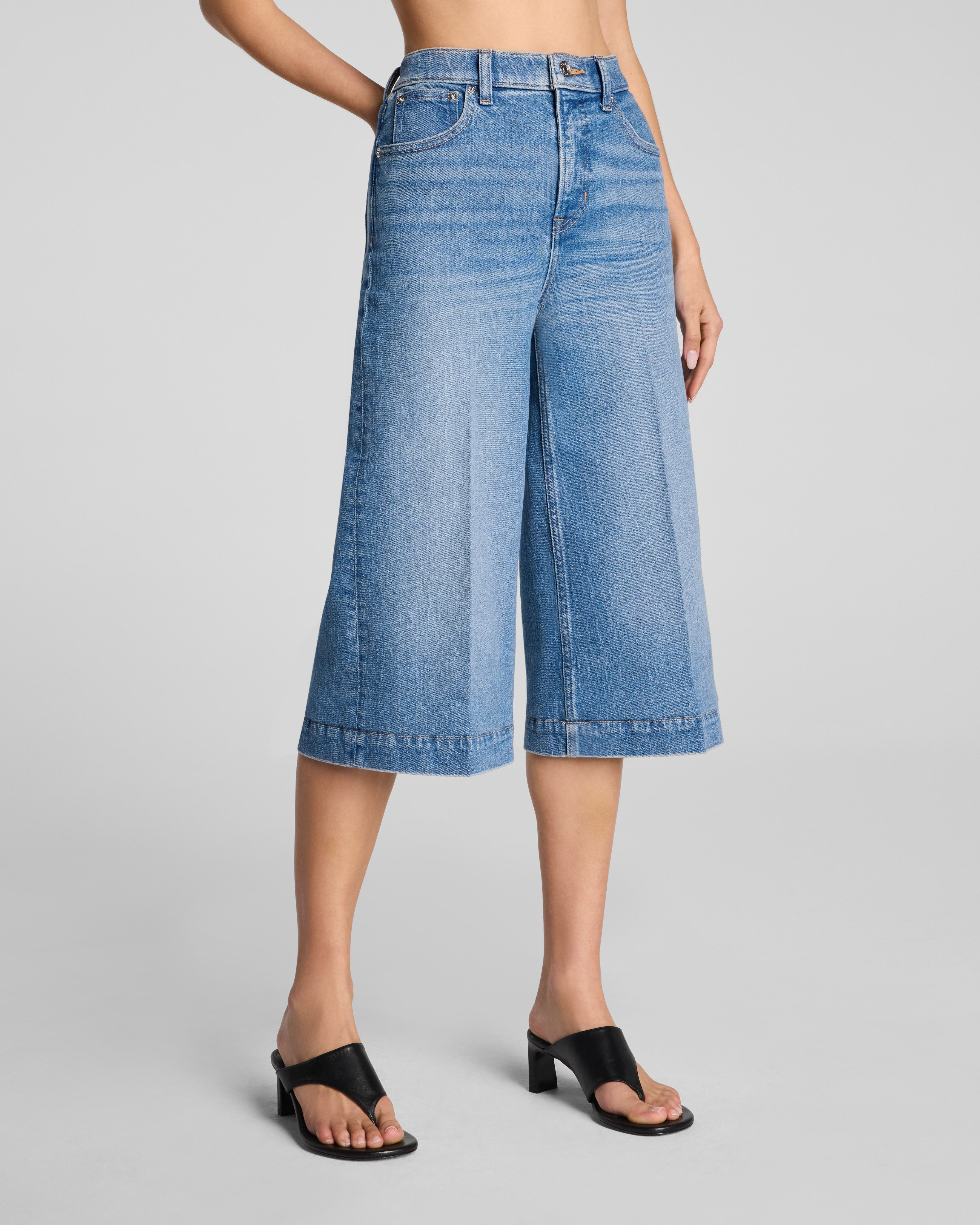 SPANXshape™ Authentic 360 Denim Culottes | Elysian