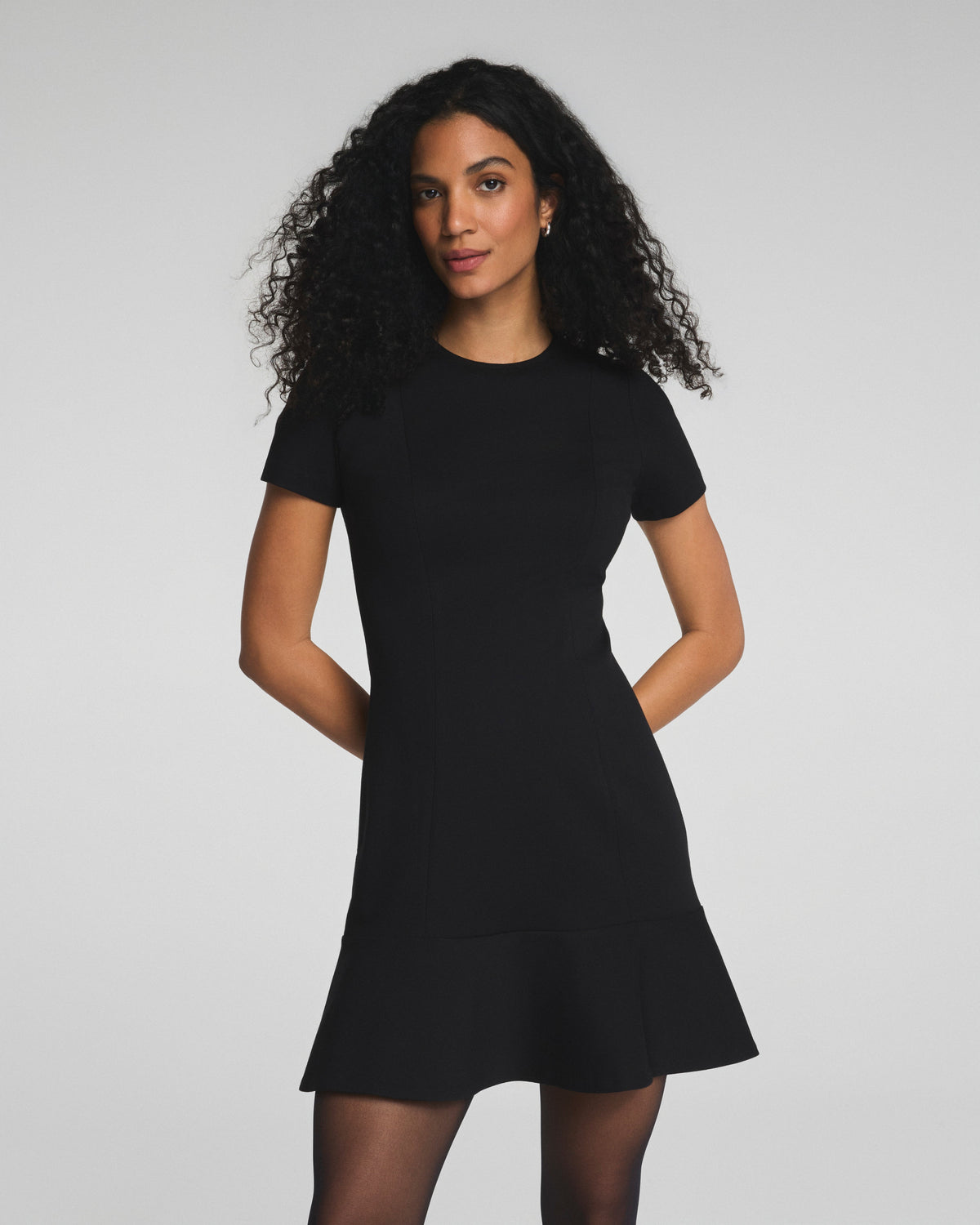 SPANX® Ponte Flare Mini Dress | Classic Black