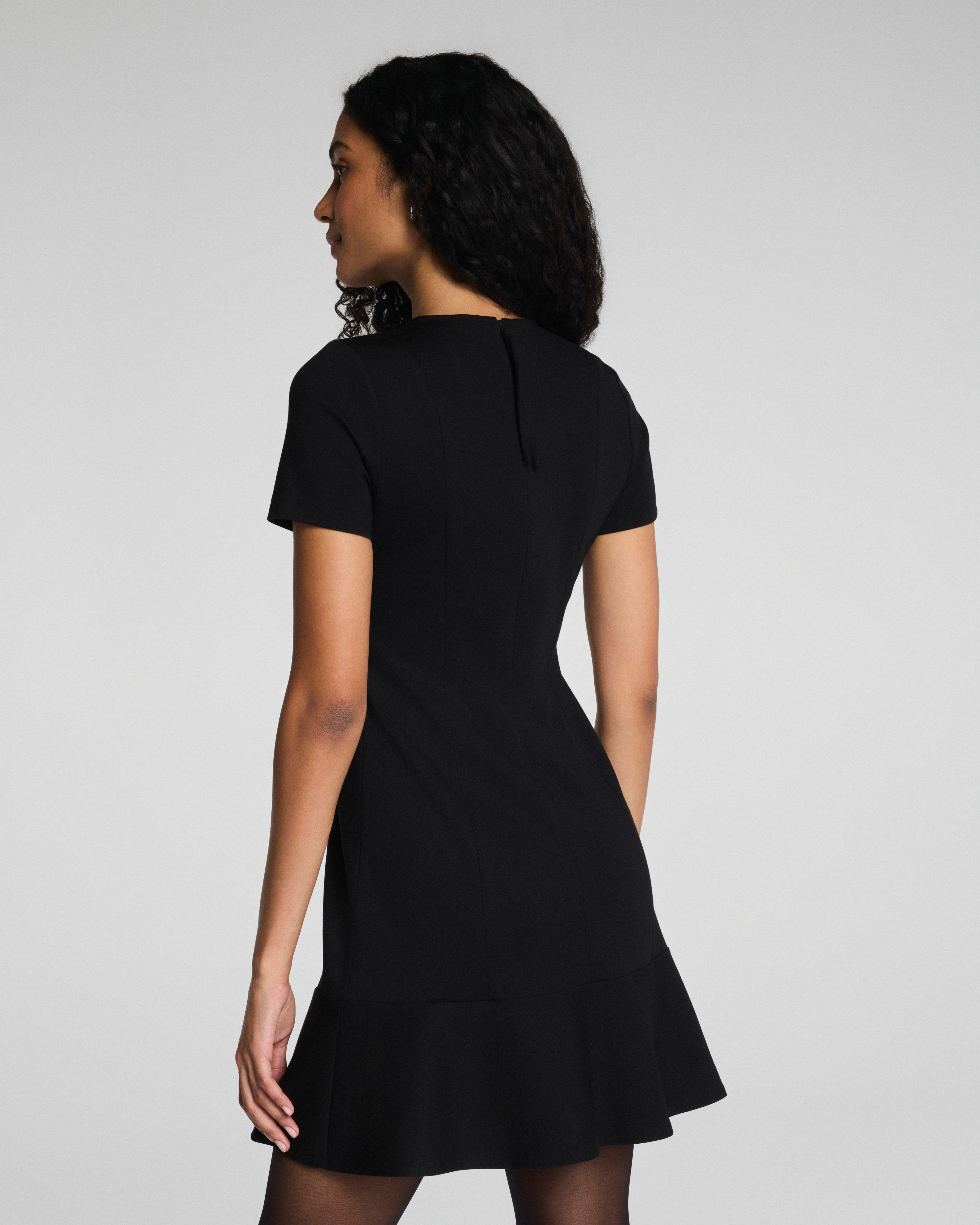 SPANX® Ponte Flare Mini Dress | Classic Black