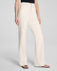 SPANXshape™ Authentic 360 Easy Flare Jeans with Patch Pockets | Alabaster