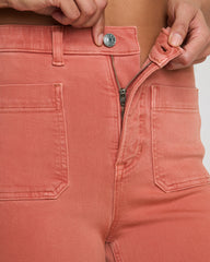 SPANXshape™ Authentic 360 Easy Flare Jeans with Patch Pockets | Clay