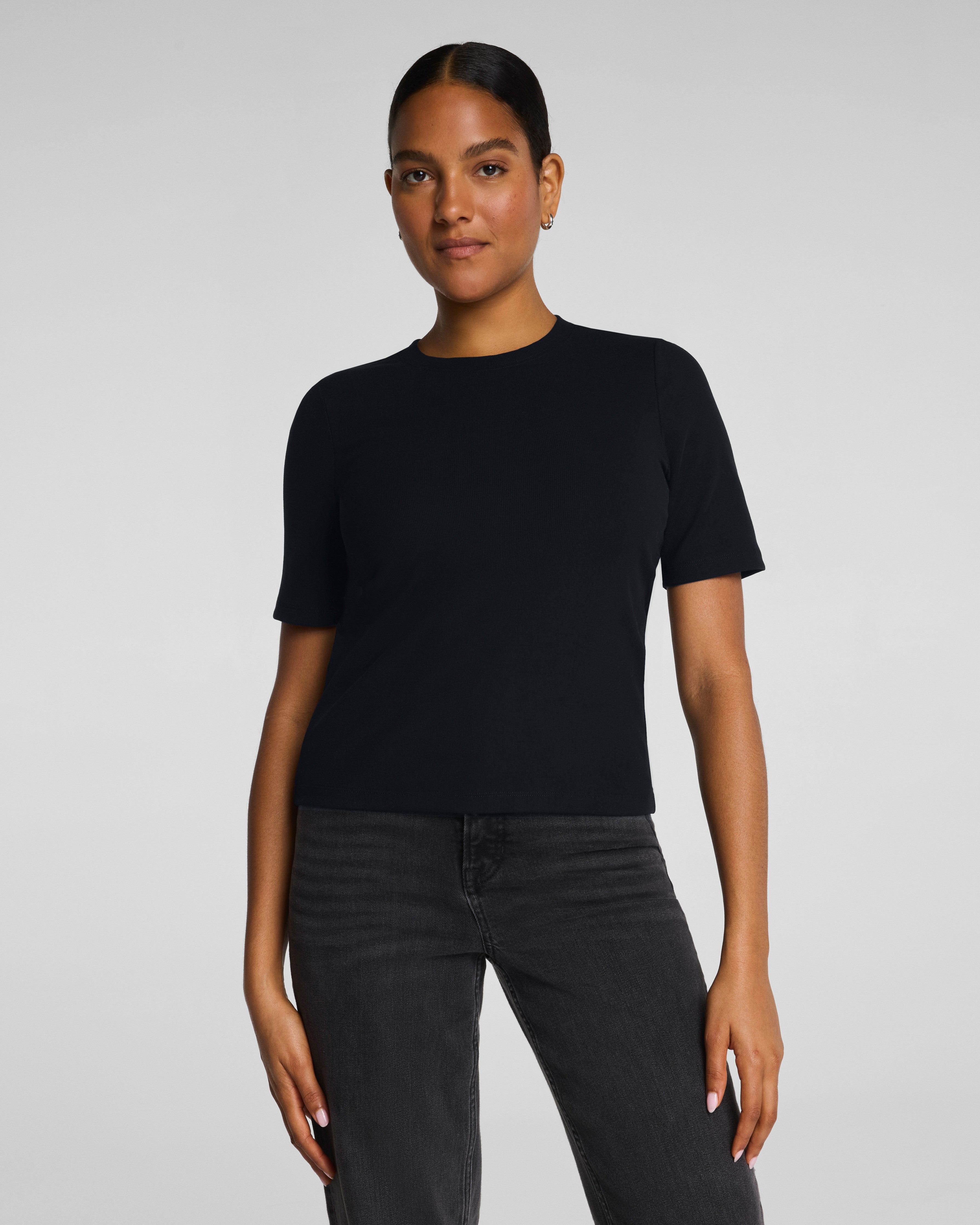 SPANX® Ribbed Knit Crewneck Tee