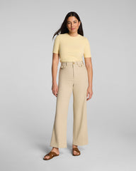 SPANXsupersmooth™ Stretch Twill Cropped Easy Flare Pant | Sandbar