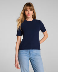 SPANX® Ribbed Knit Crewneck Tee