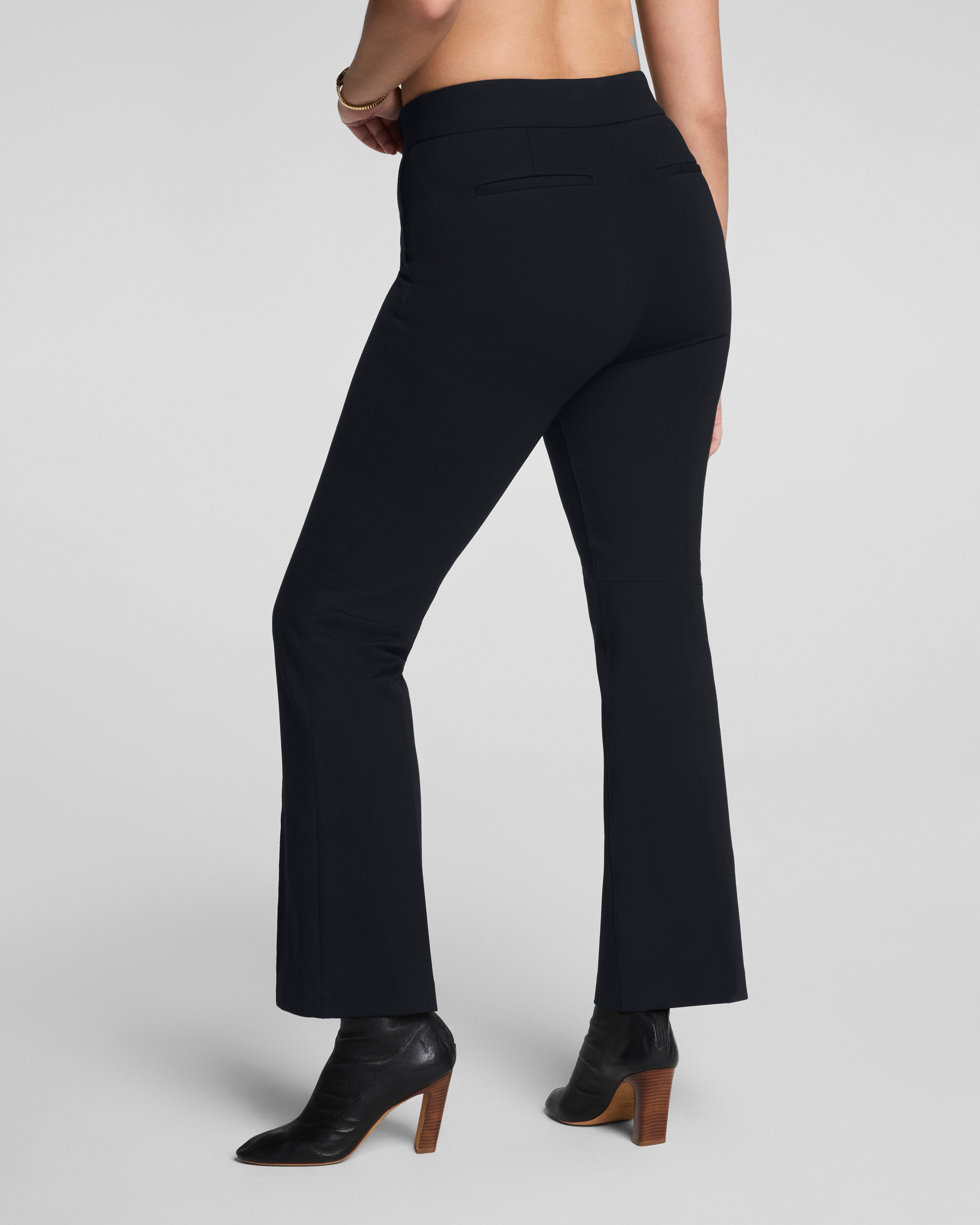 SPANXsupersmooth™ PerfectFit Ponte Kick Flare Pant with Pintuck | Classic Black