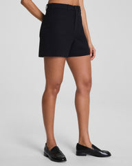 SPANXsupersmooth™ Stretch Twill Short with Patch Pockets, 5" | Classic Black