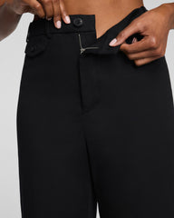 SPANXsupersmooth™ Stretch Twill Cropped Easy Flare Pant | Classic Black