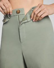 SPANXsupersmooth™ Stretch Twill Cropped Easy Flare Pant | Sage Brush