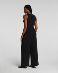 SPANX AirEssentials® Draped Sleeveless Jumpsuit | Very Black