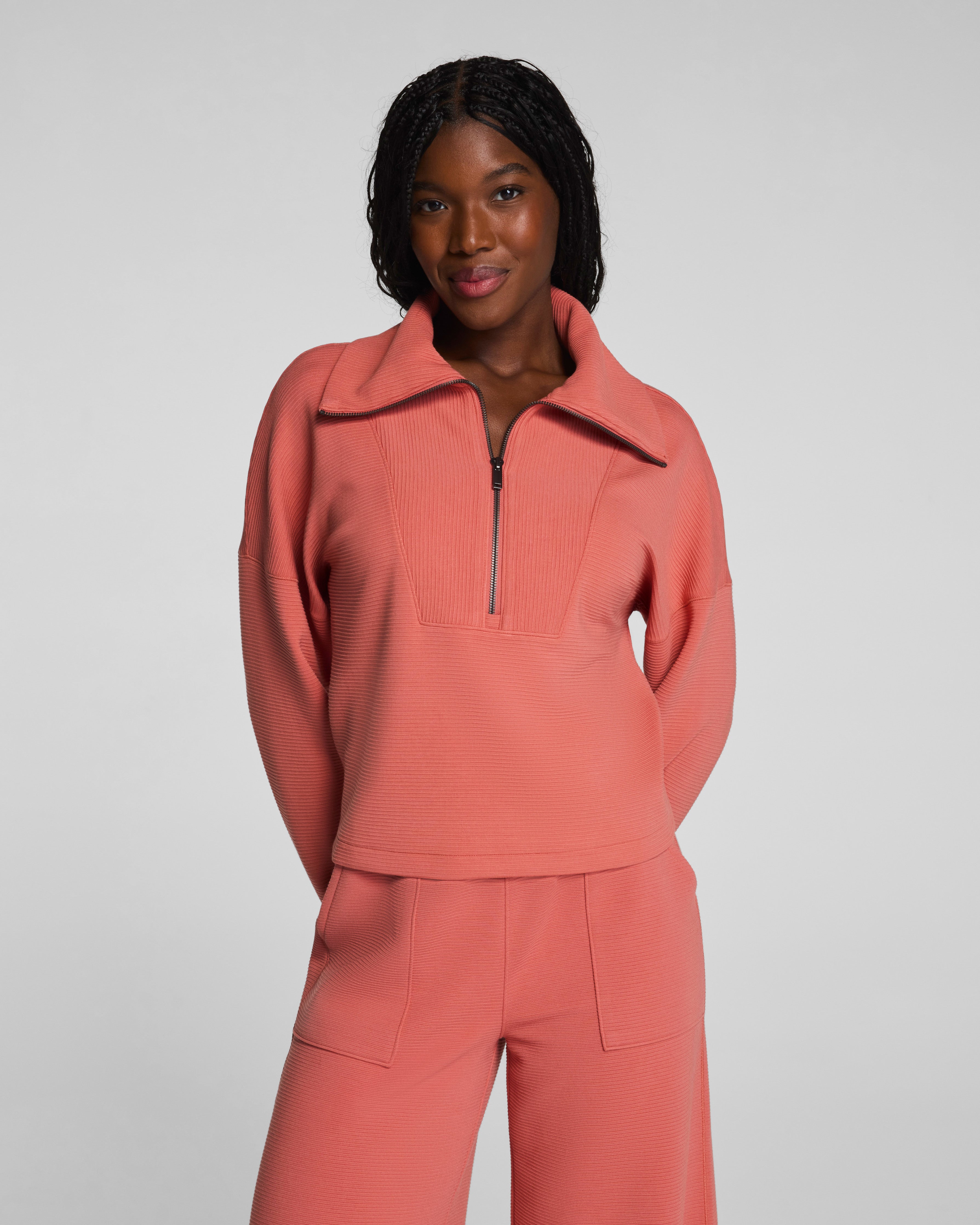 SPANX AirEssentials® French Rib Half Zip