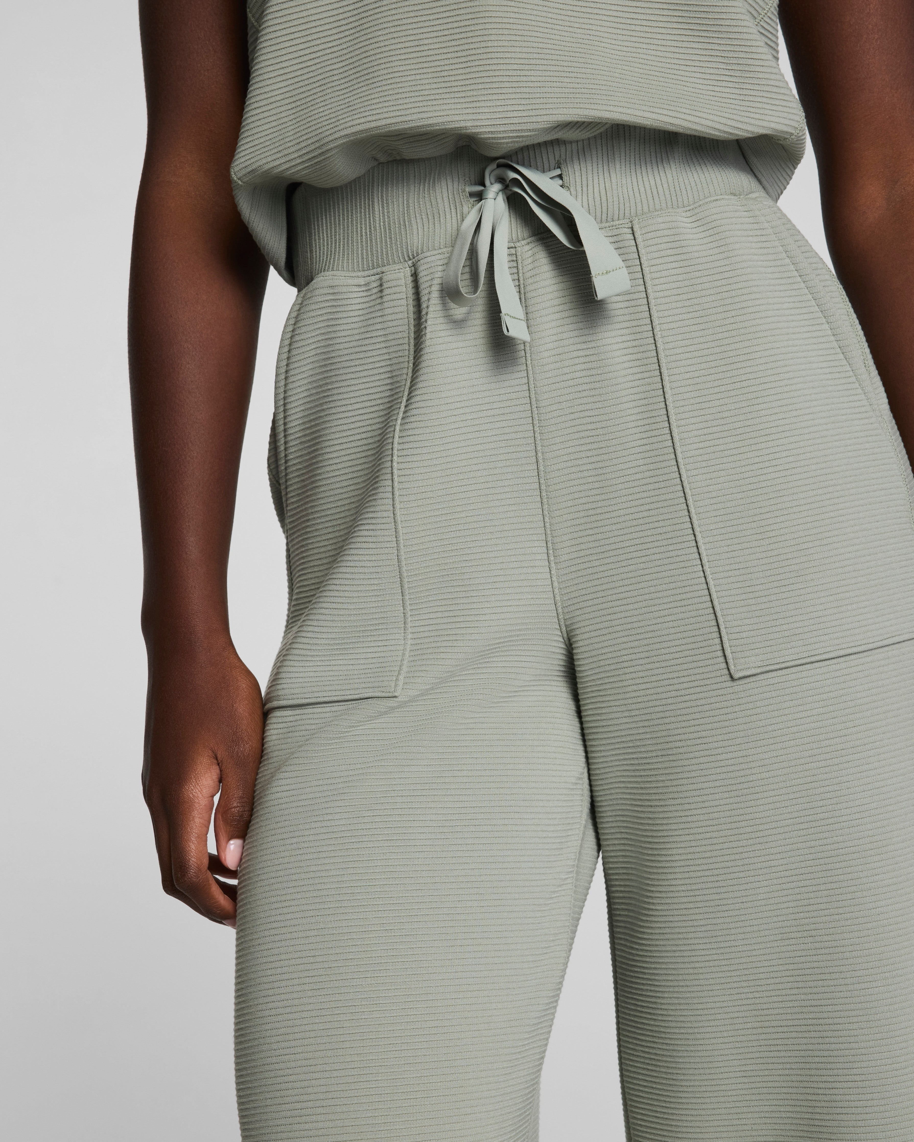 SPANX AirEssentials® French Rib Sleeveless Jumpsuit | Sage Brush