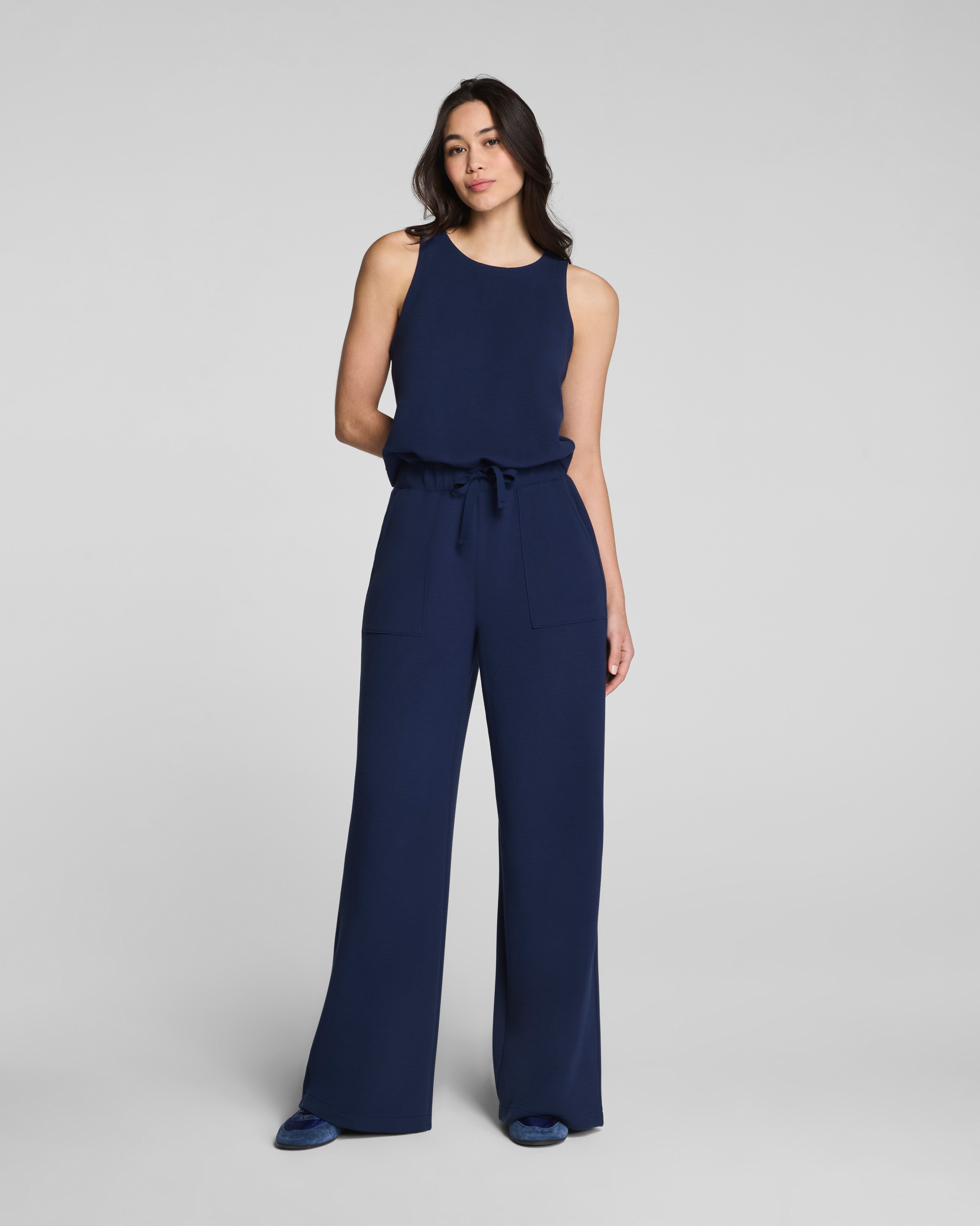 SPANX AirEssentials® French Rib Sleeveless Jumpsuit