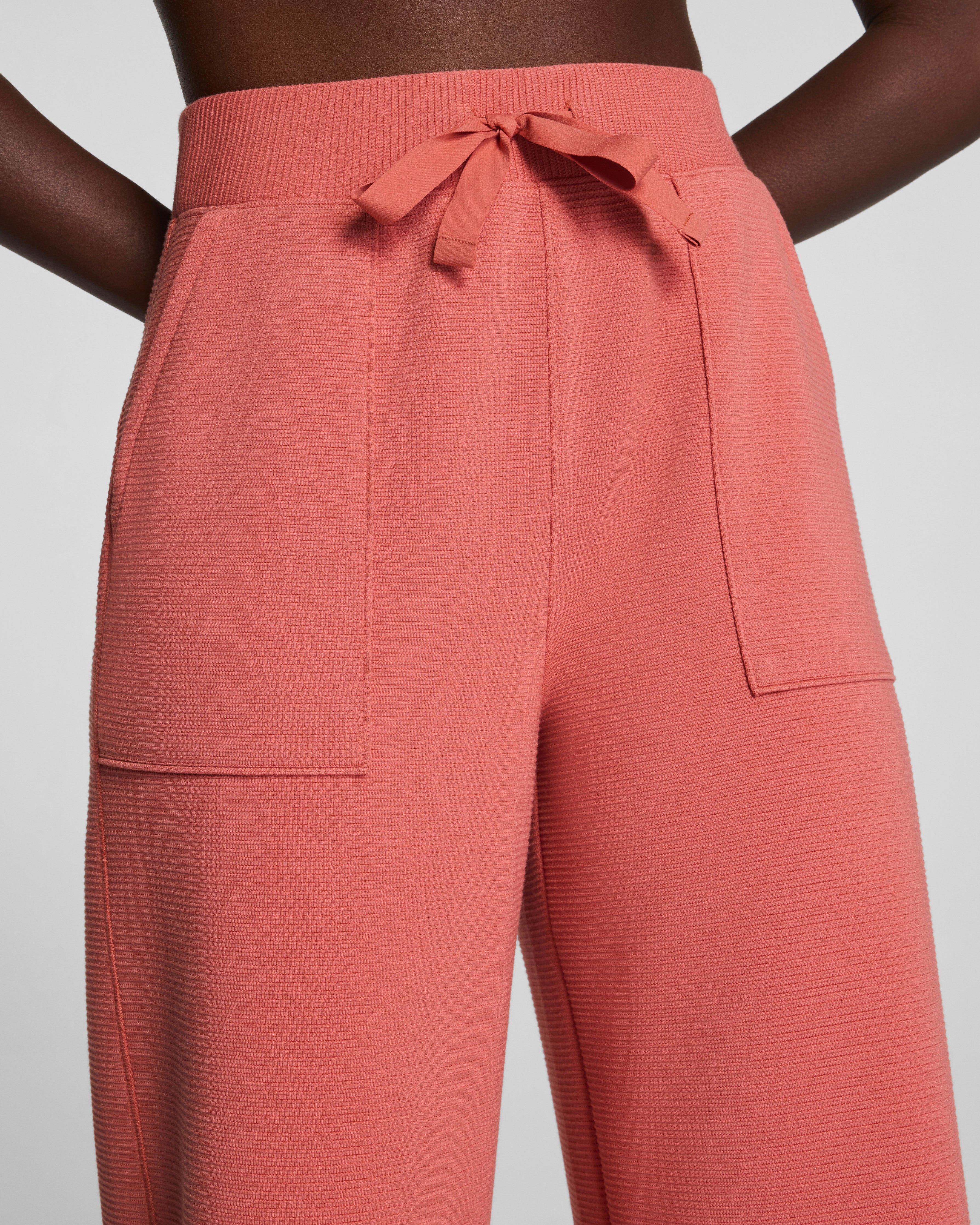 SPANX AirEssentials® French Rib Wide Leg Pant | Clay