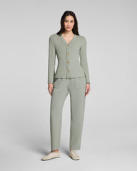 SPANX AirEssentials® French Rib Barrel Leg Pant | Sage Brush