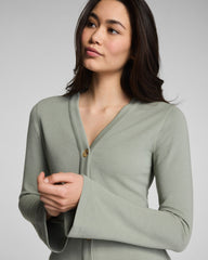SPANX AirEssentials® French Rib Cardigan | Sage Brush