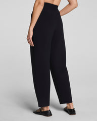 SPANX AirEssentials® French Rib Barrel Leg Pant | Very Black