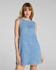SPANX® Lightweight Denim Mini Tank Dress | Seaside Blue