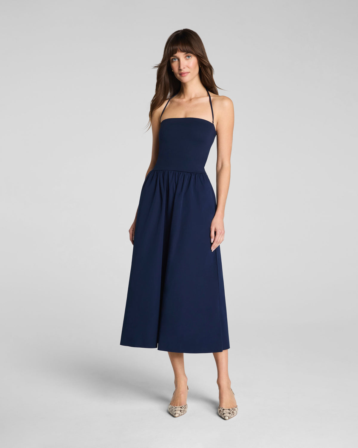 SPANXsmooth™ Jersey Strapless Midi Dress | Timeless Navy