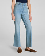 SPANXshape™ Authentic 360 Raw Hem Kick Flare Jeans | Seaside Blue