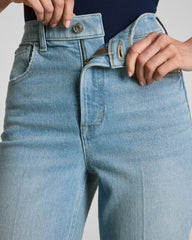 SPANXshape™ Authentic 360 Raw Hem Kick Flare Jeans | Seaside Blue