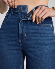 SPANXshape™ Authentic 360 Raw Hem Kick Flare Jeans | Adriatic Blue