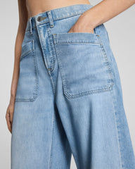 SPANXsupersmooth™ Authentic 360 Lightweight Utility Barrel Leg Jeans | Seaside Blue