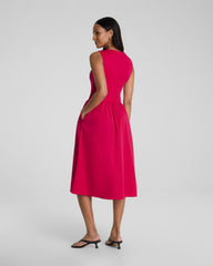 SPANXsmooth™ Jersey High Neck Midi Dress | Fuchsia