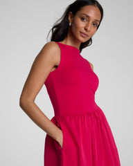 SPANXsmooth™ Jersey High Neck Midi Dress | Fuchsia