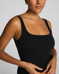 SPANXshape™ Ponte Fit and Flare Midi Dress | Classic Black
