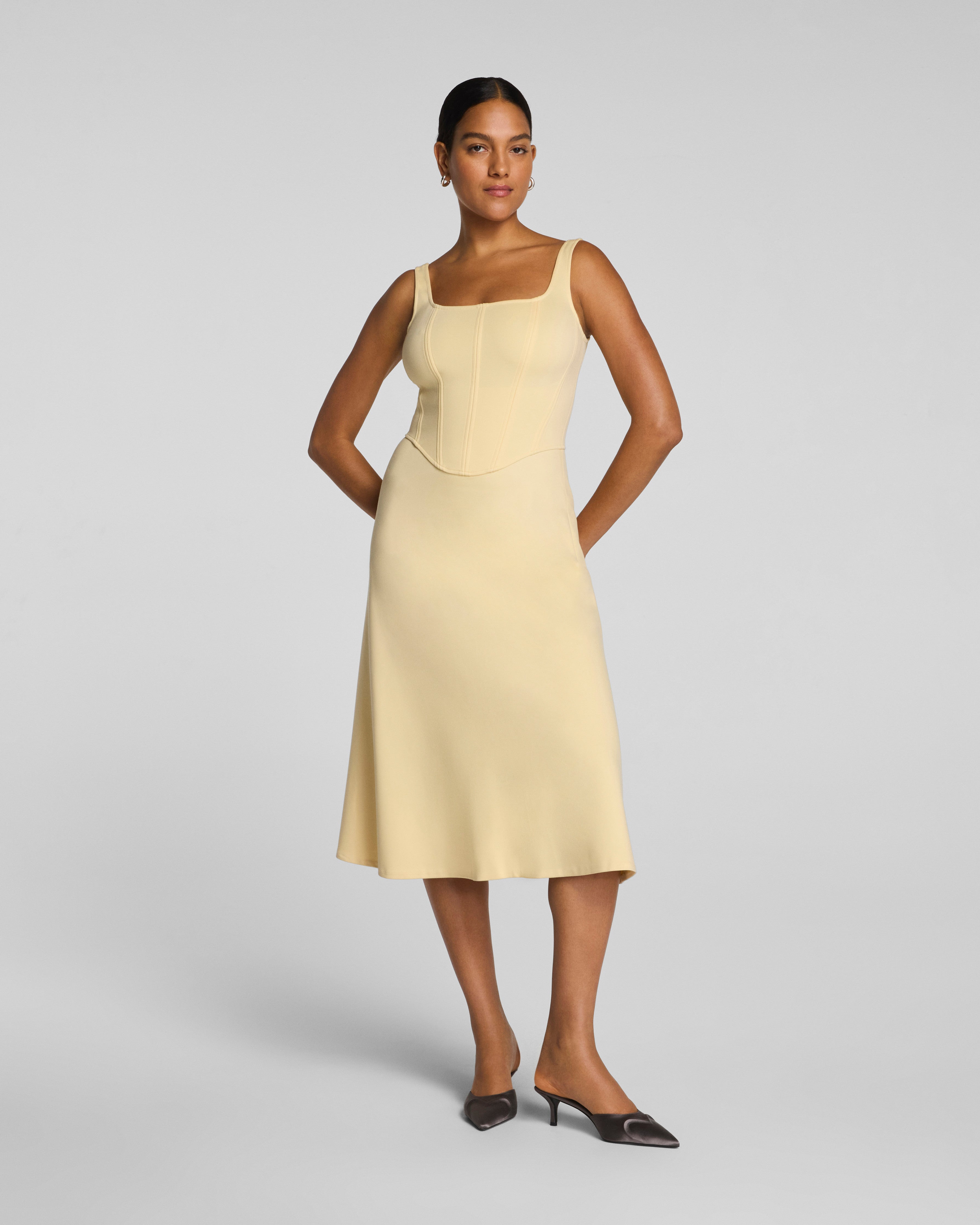 SPANXshape™ Ponte Fit and Flare Midi Dress