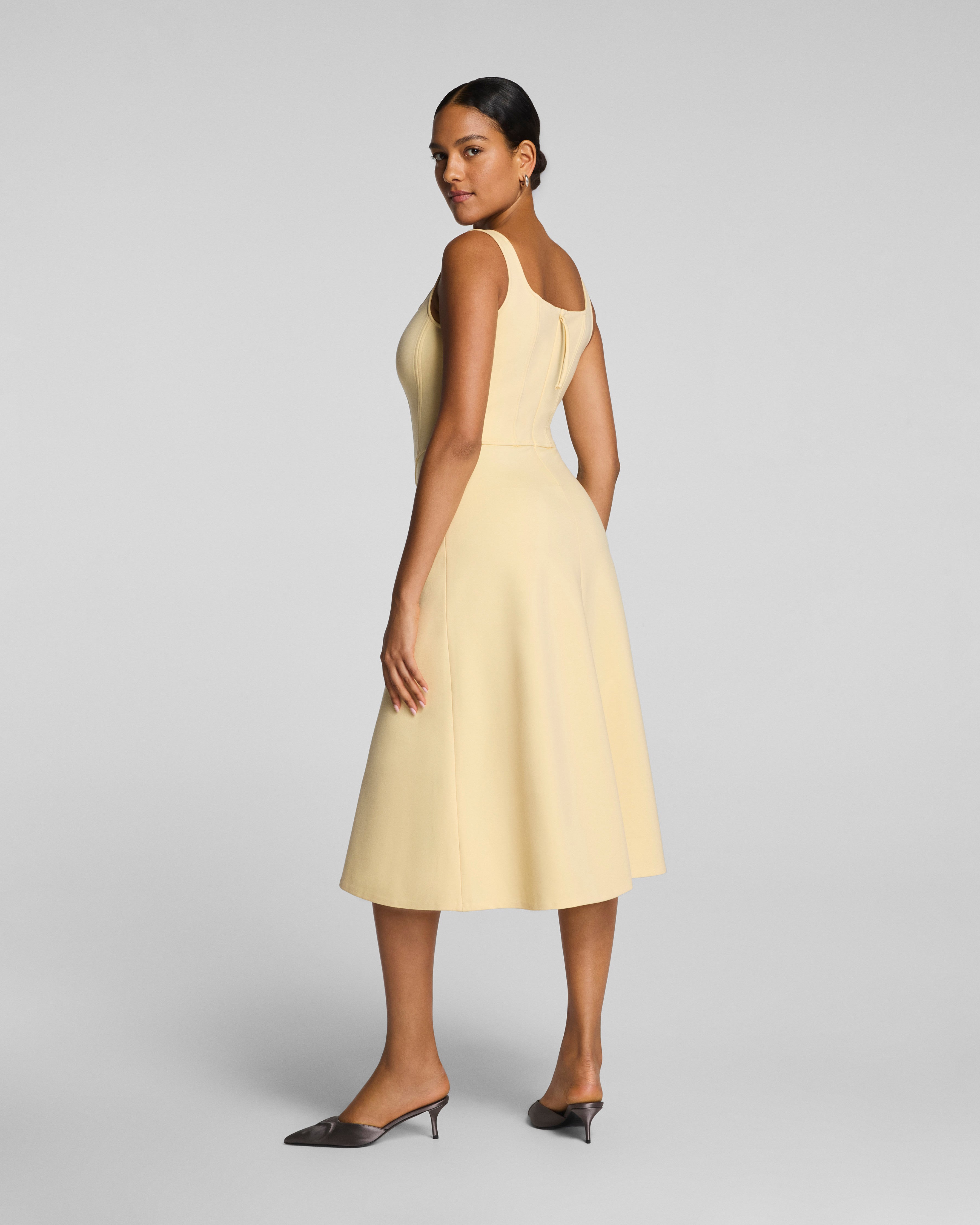 SPANXshape™ Ponte Fit and Flare Midi Dress | Sunbeam