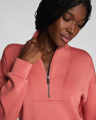SPANX AirEssentials® Shawl Collar Half Zip | Clay