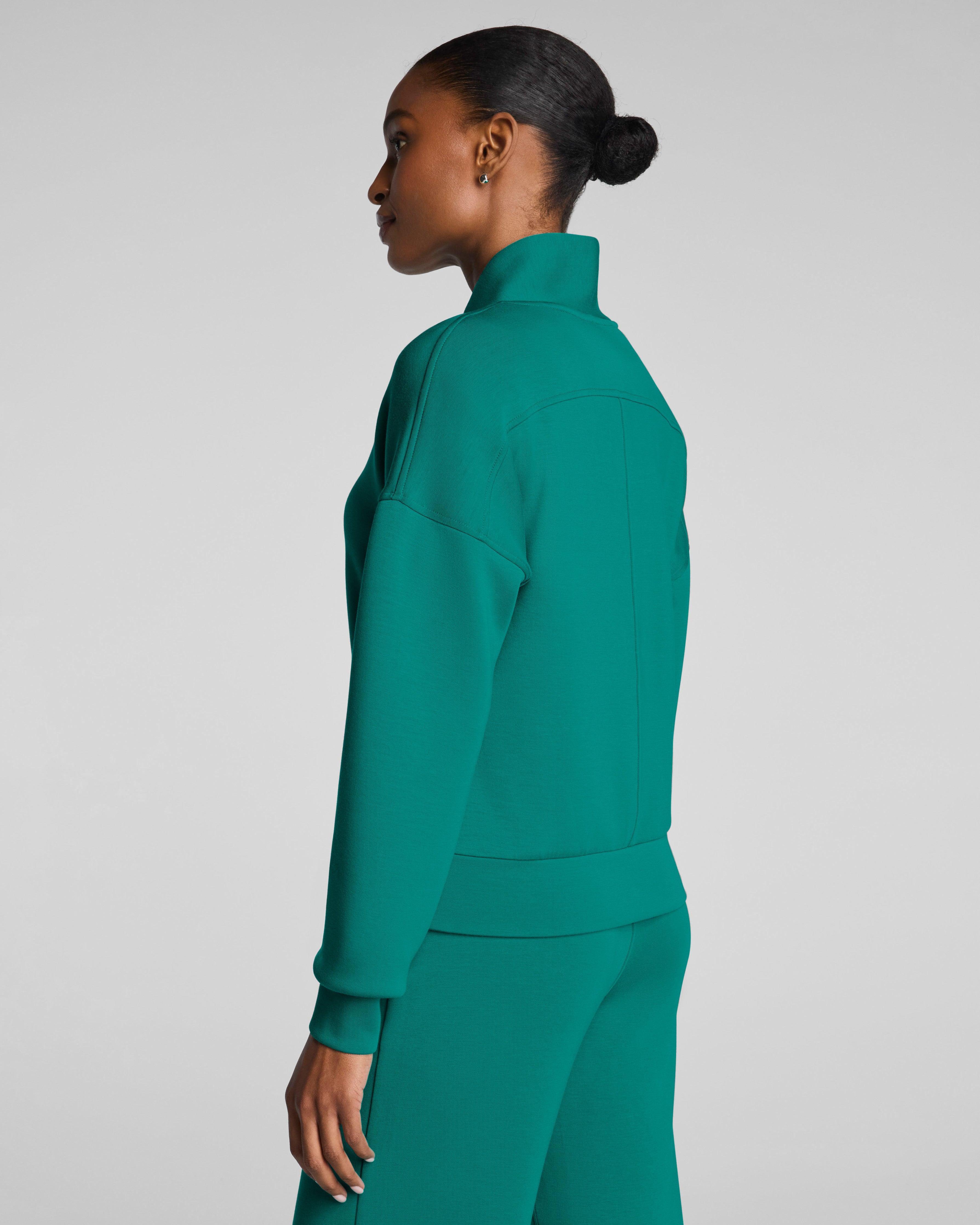 SPANX AirEssentials® Shawl Collar Half Zip | Jade
