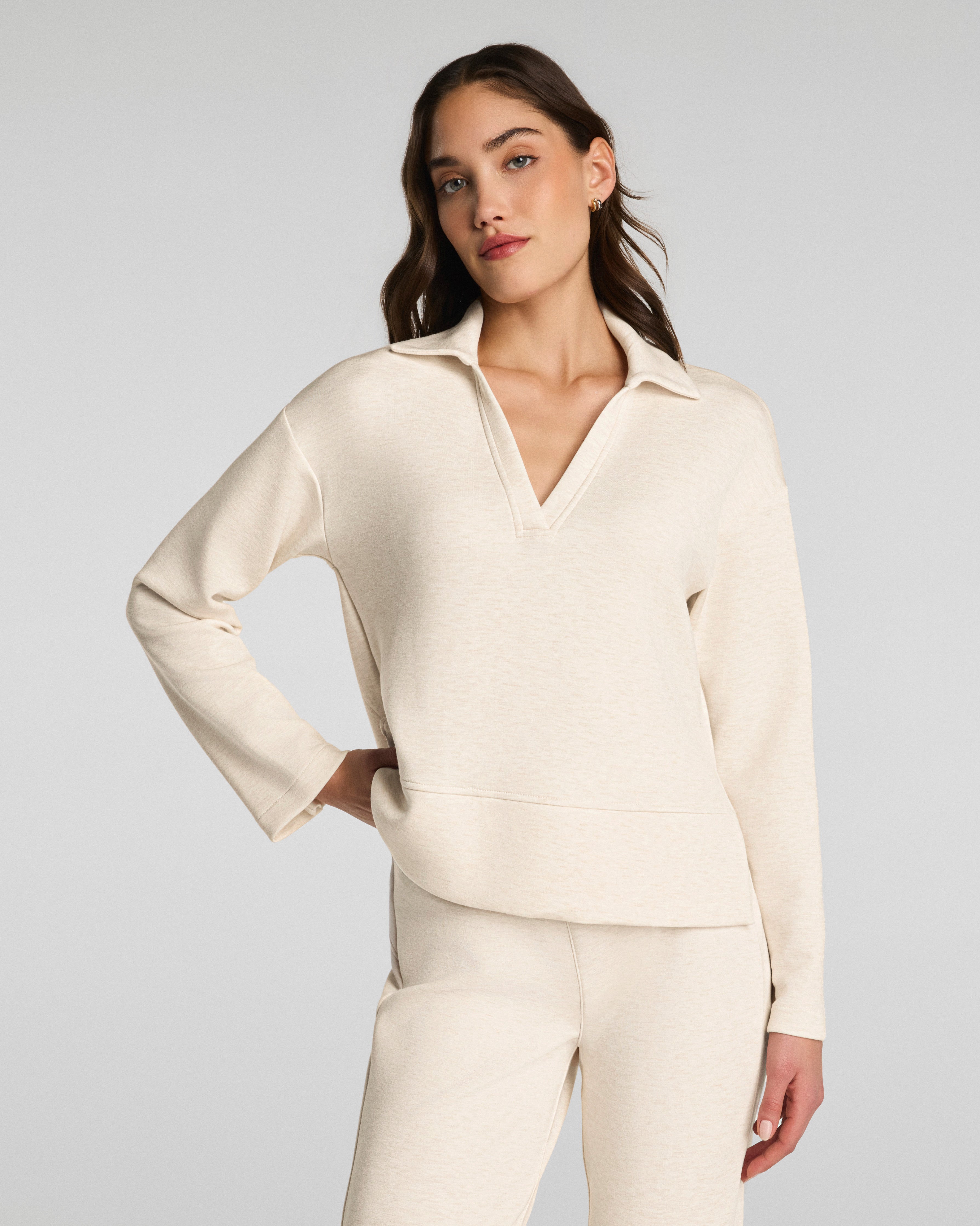 SPANX AirEssentials® Long Sleeve Polo Top