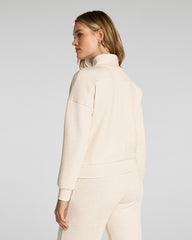 SPANX AirEssentials® Shawl Collar Half Zip | Oatmeal Heather