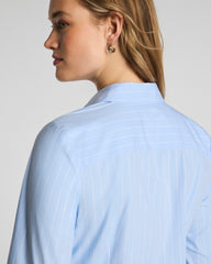 SPANX® Poplin No-Gape Tailored Button-Down | Peak/Classic White
