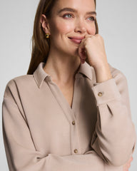 SPANX® AirEssentials® Oversized Button Down  | Dune