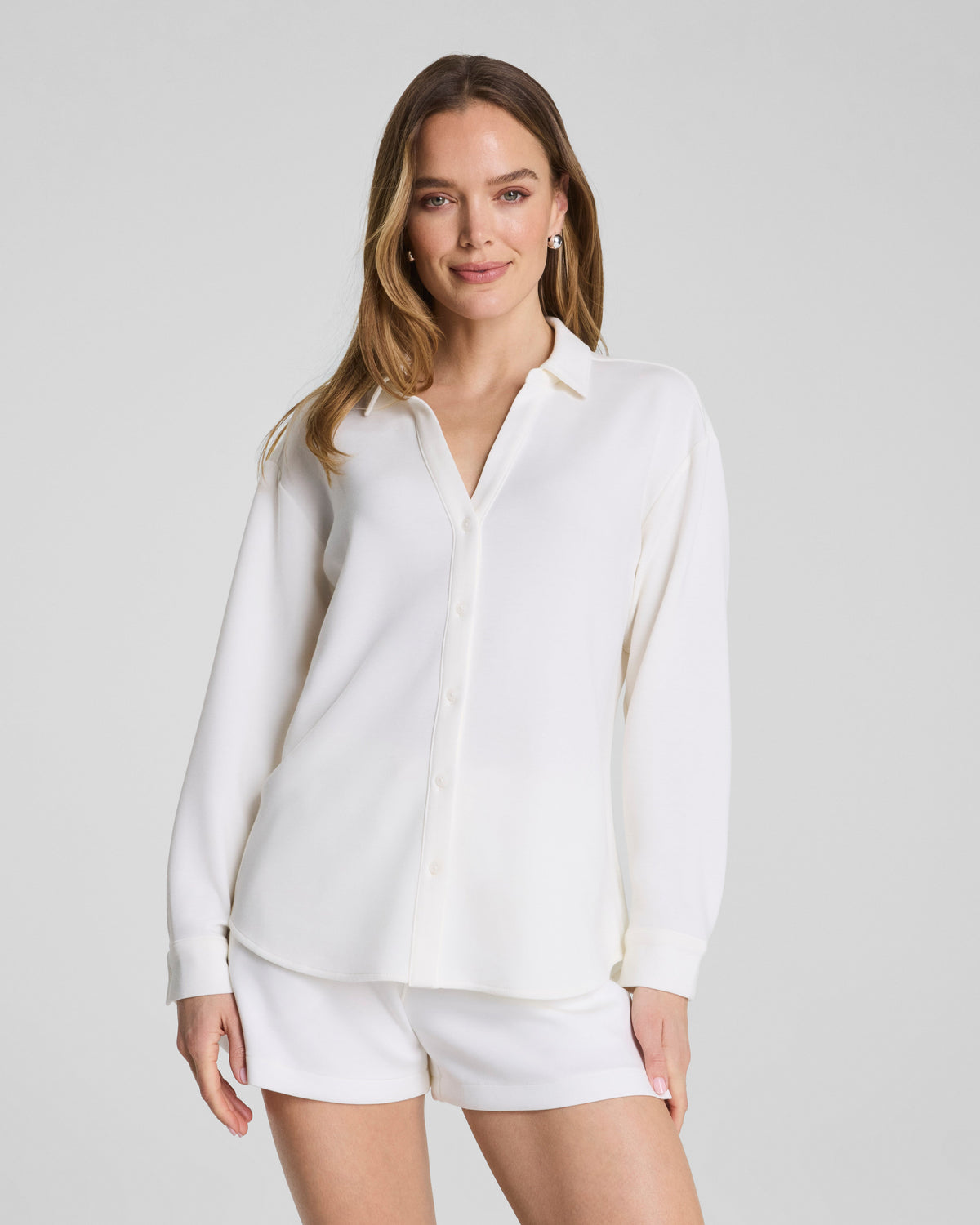 SPANX® AirEssentials® Oversized Button Down  | Powder