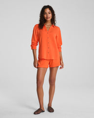SPANX® AirEssentials® Oversized Button Down  | Sunset Coral
