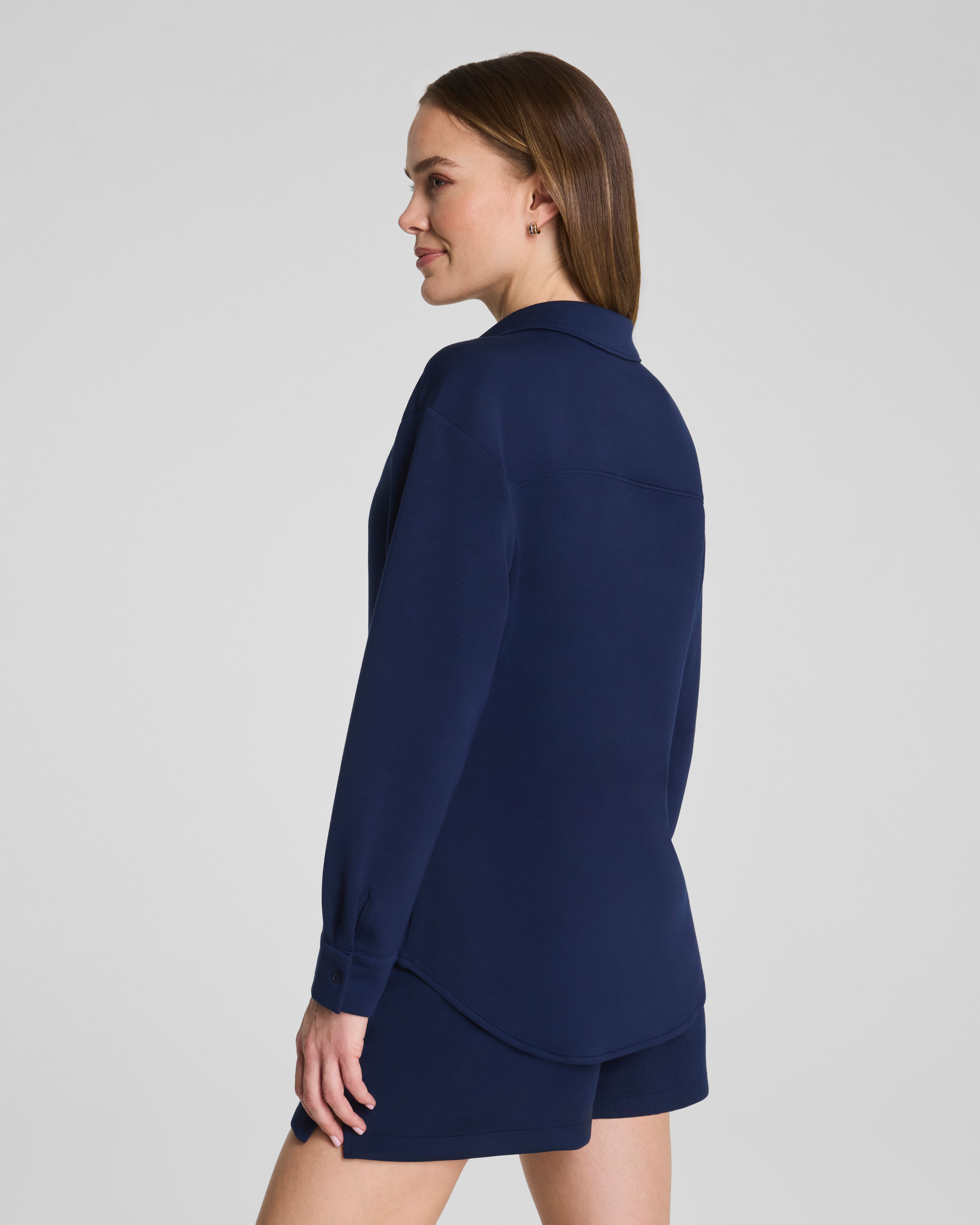 SPANX® AirEssentials® Oversized Button Down  | Timeless Navy