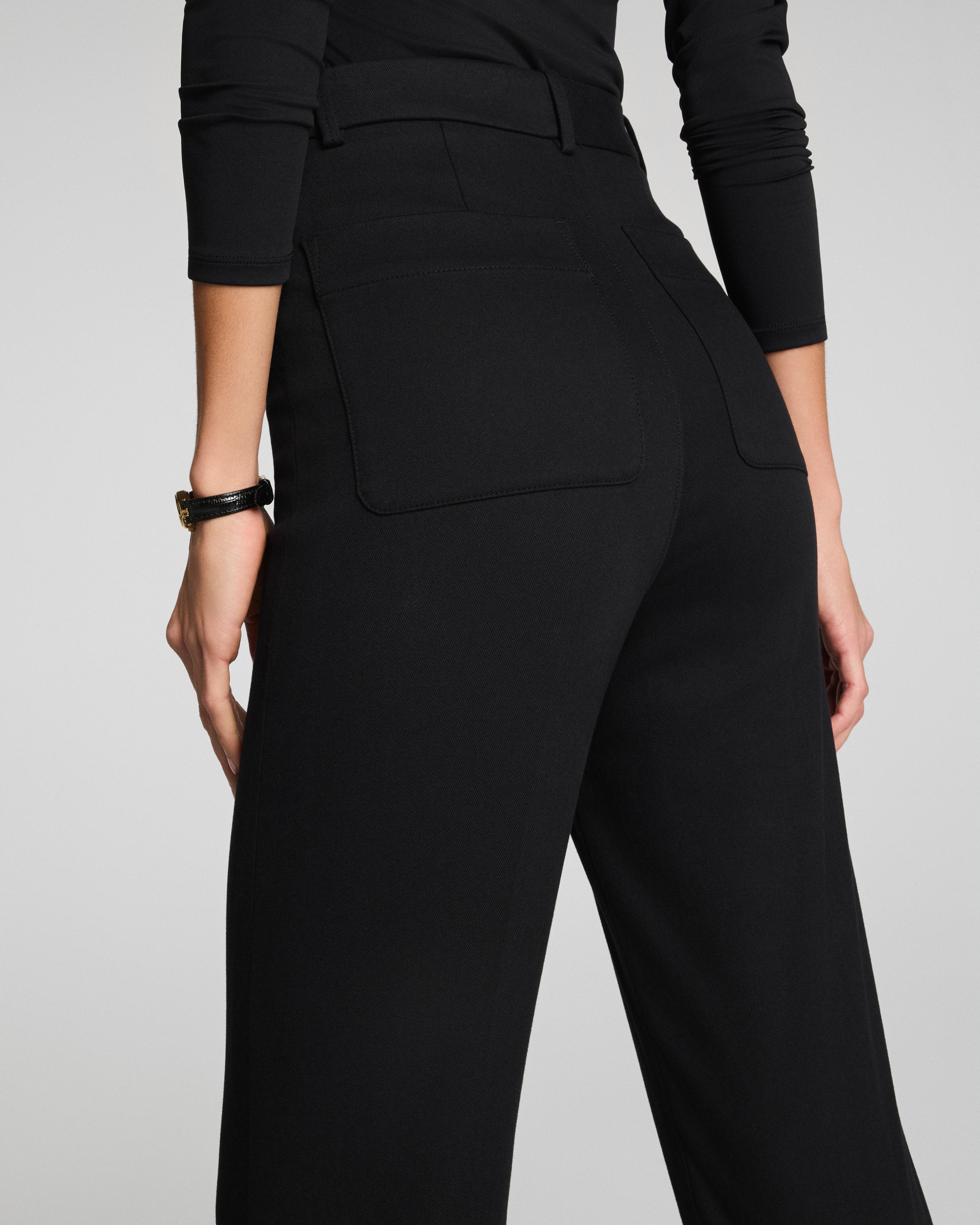 SPANXsupersmooth™ Stretch Twill Easy Flare Pant | Classic Black