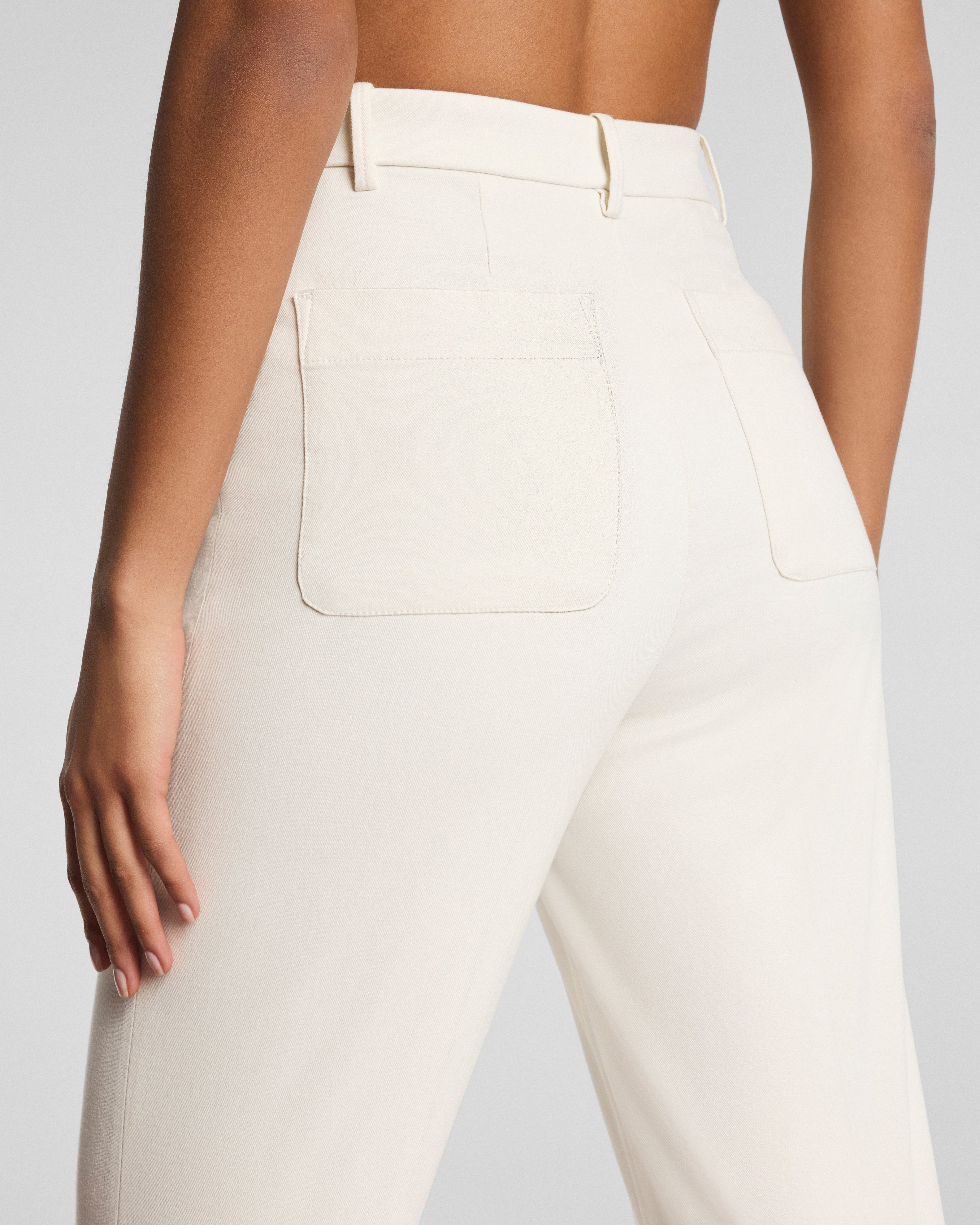 SPANXsupersmooth™ Stretch Twill Easy Flare Pant | Ivory