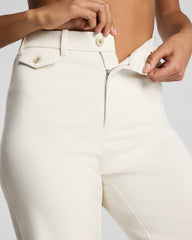 SPANXsupersmooth™ Stretch Twill Easy Flare Pant | Ivory