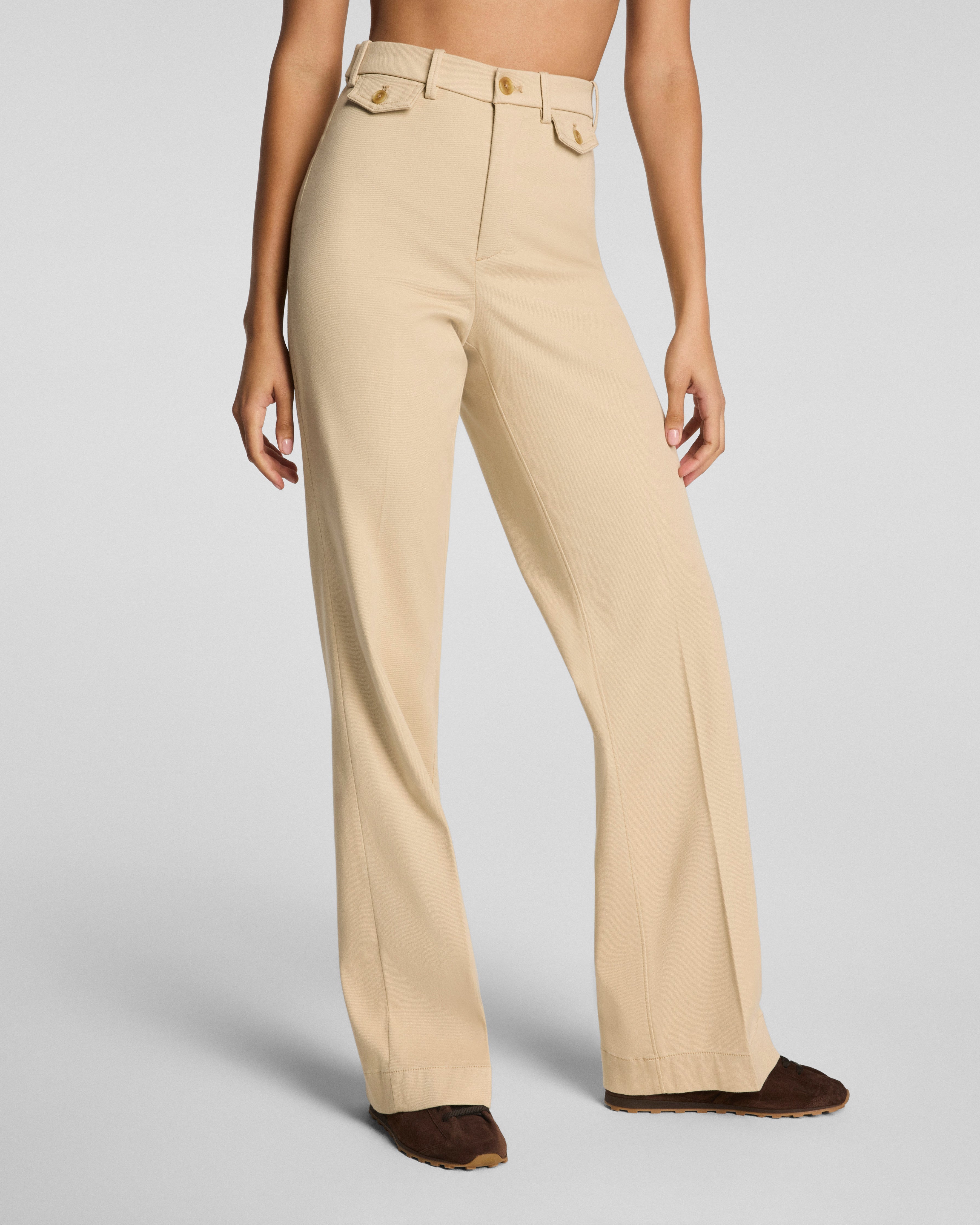 SPANXsupersmooth™ Stretch Twill Easy Flare Pant | Sandbar