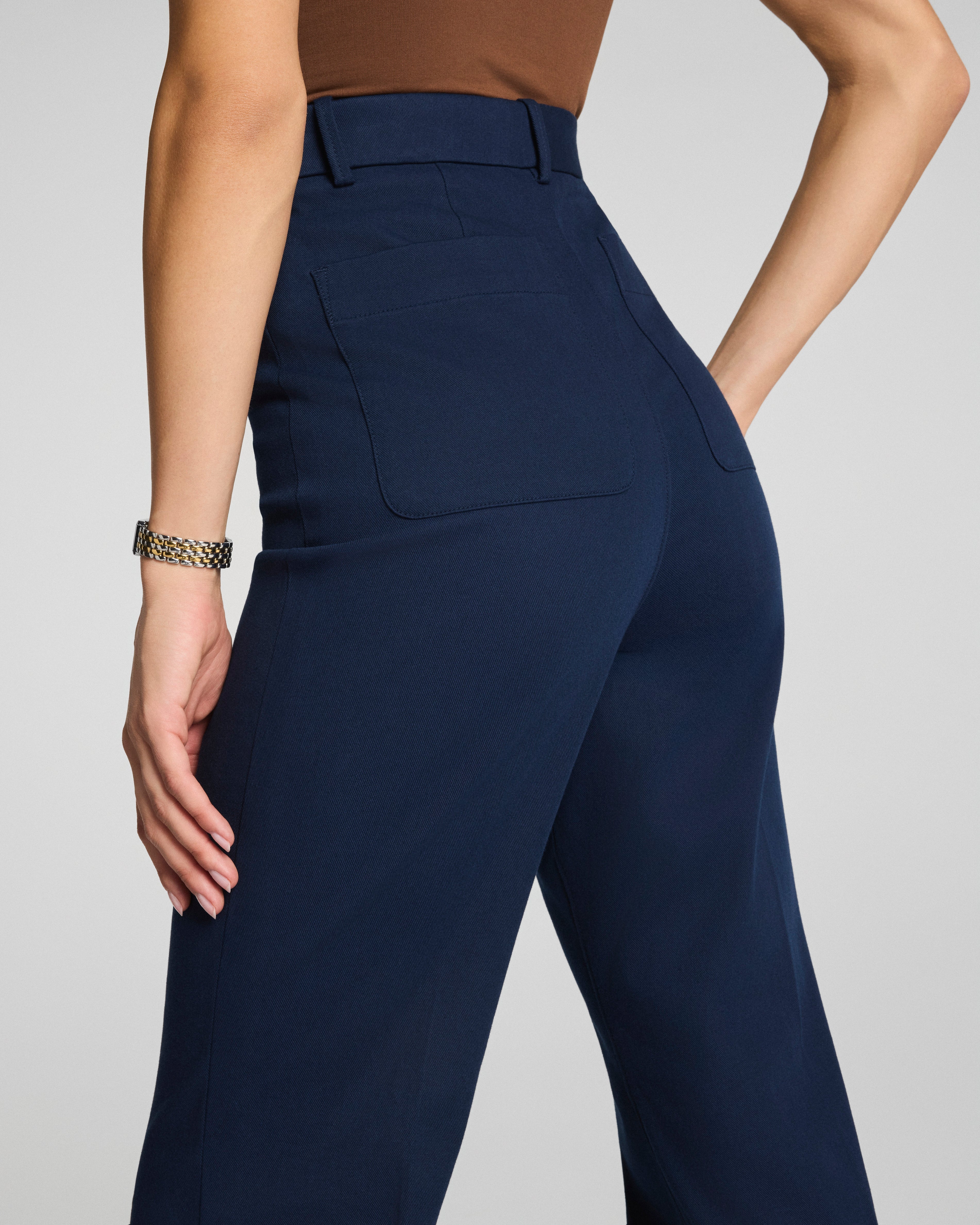 SPANXsupersmooth™ Stretch Twill Easy Flare Pant | Timeless Navy