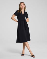 SPANX AirEssentials® Collared Tie-Waist Midi Dress