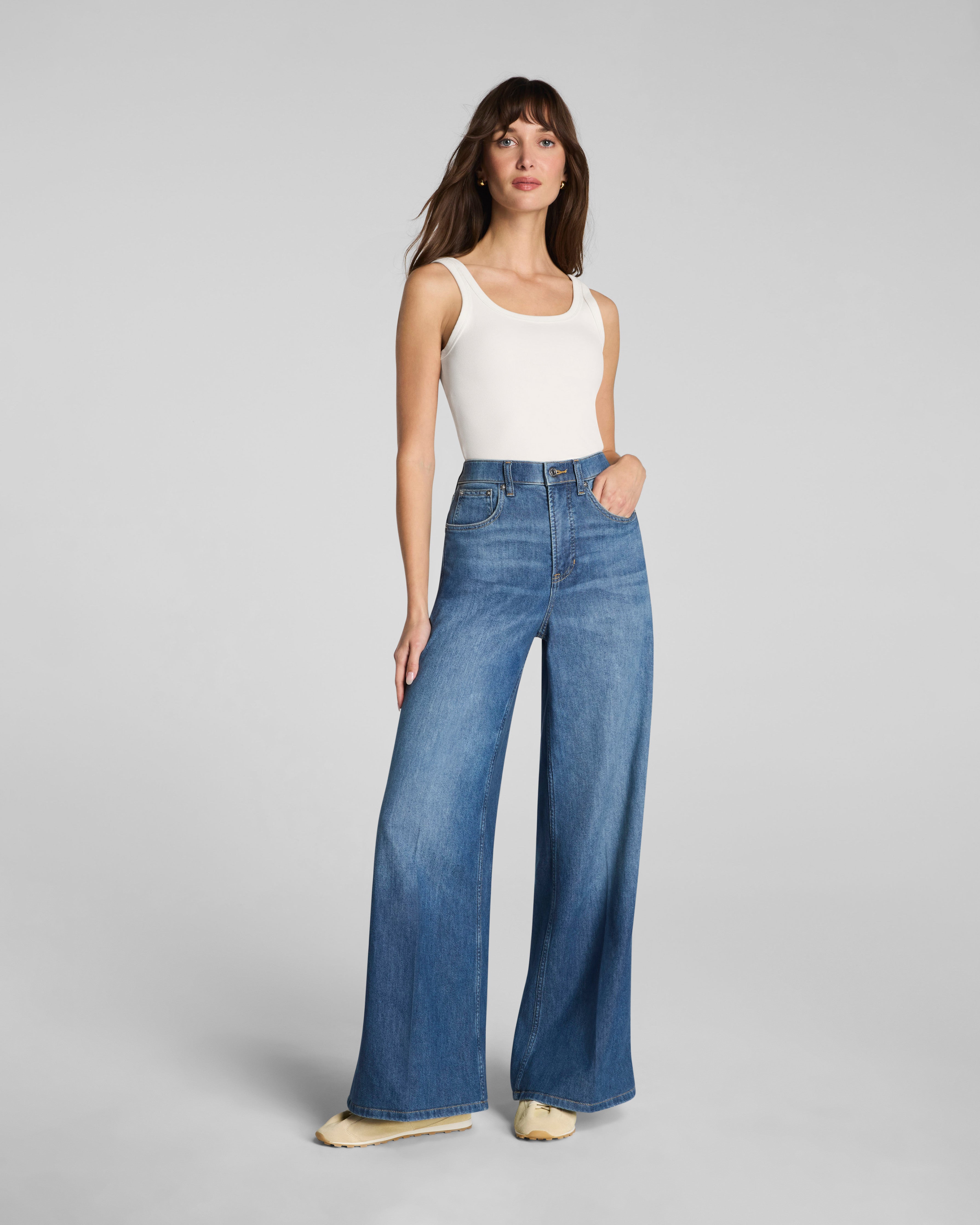 SPANXsupersmooth™ Authentic 360 Lightweight Super Wide Leg Jeans