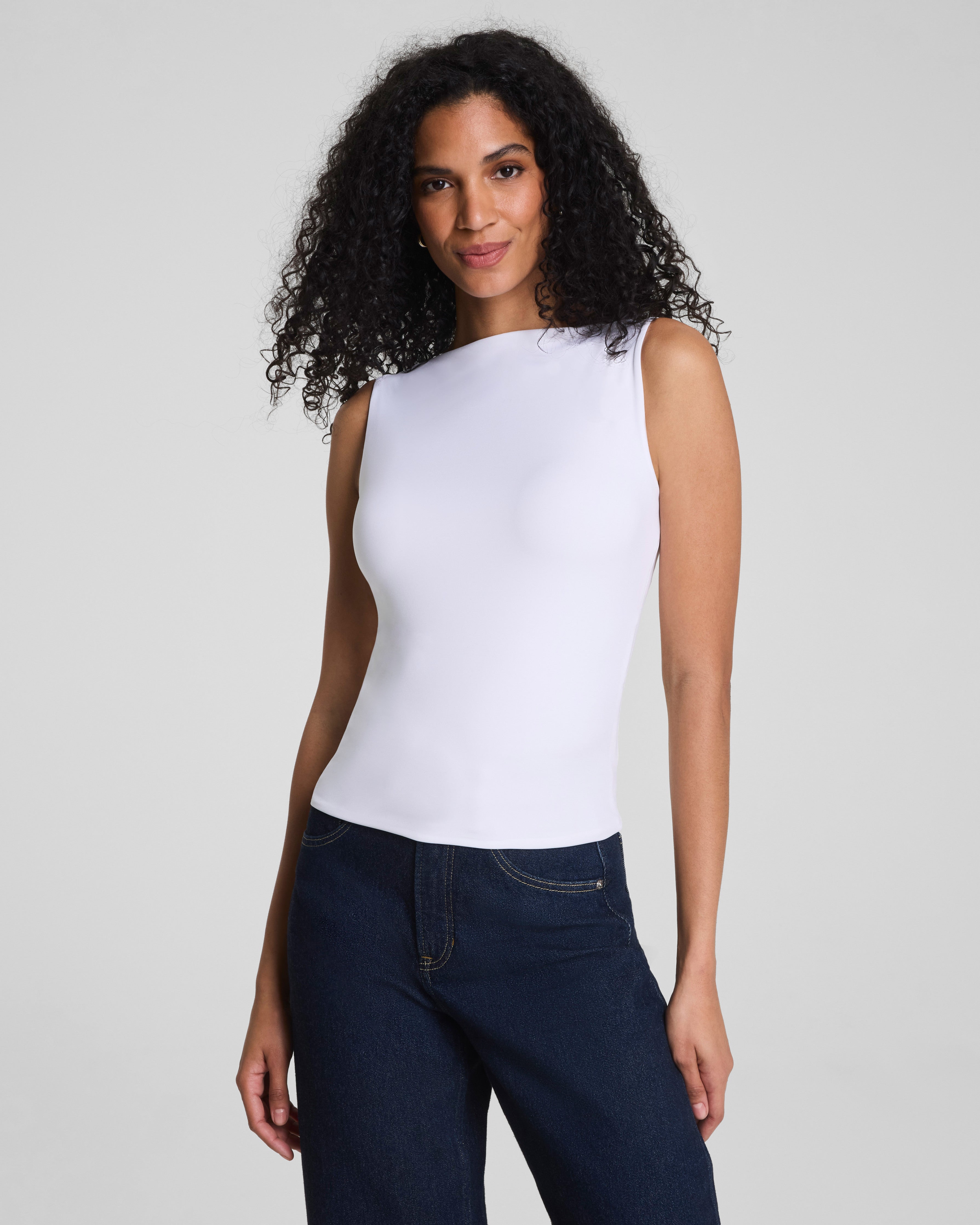 SPANXsmooth™ Jersey High Neck Tank