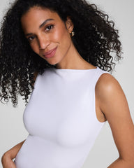 SPANXsmooth™ Jersey High Neck Tank | Classic White